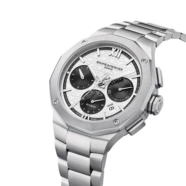 Riviera 41 mm chronographe automatique en acier inoxydable